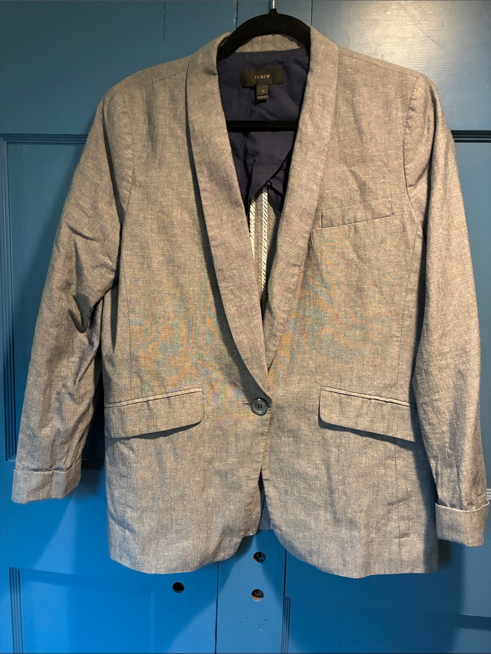 J. Crew Linen Blend Summer Blazer